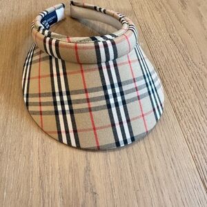 Burberry Golf Visor with Check Pattern